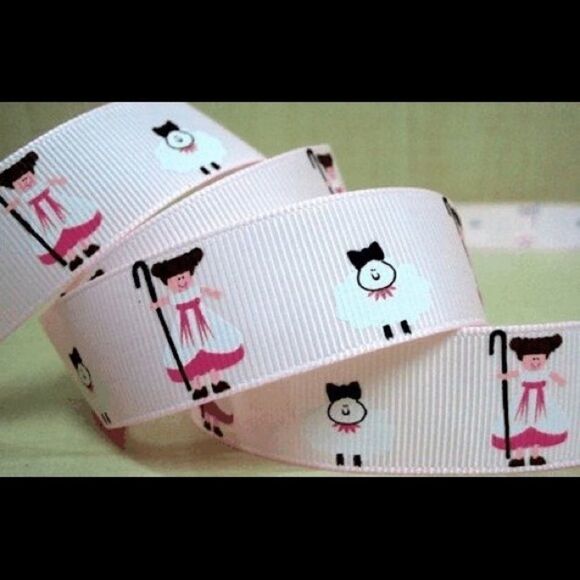 Grosgrain Ribbon 7/8” 5 yards 5/$20 little bo peep - Picture 1 of 3